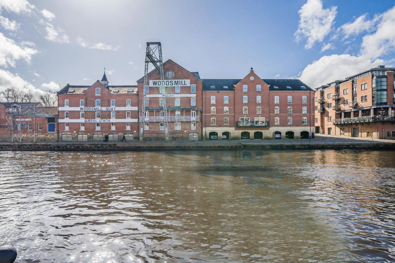 Woodsmill Quay Riverside Apartment - Heart Of York Bagian luar foto